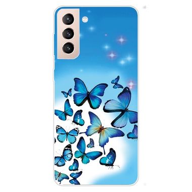 Gumený kryt PAINTED na Samsung Galaxy S22 5G - Blue Butterfly