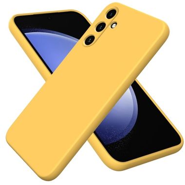 Gumený kryt Pure Color na Galaxy A35 5G - Žltá