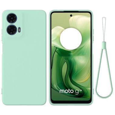Gumený kryt Silicone na Motorola Moto G04/ G24 - Zelená
