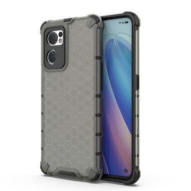 Hybridný kryt Honeycomb na Oppo Reno 7 5G - Čierna