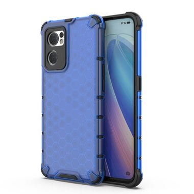 Hybridný kryt Honeycomb na Oppo Reno 7 5G - Modrá