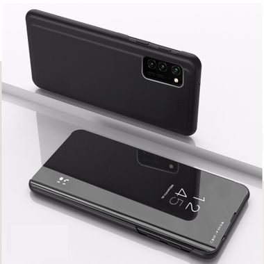 Knižkové puzdro Electroplating Mirror FLIP na Samsung Galaxy A23 5G - Čierna