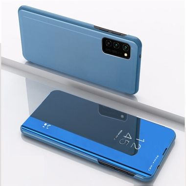 Knižkové puzdro Electroplating Mirror FLIP na Samsung Galaxy A23 5G - Modrá