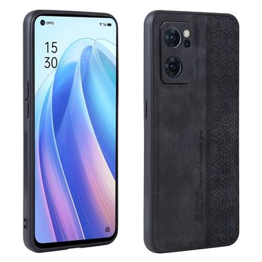 Kožený kryt AZNS na Oppo Reno 7 5G - Čierna