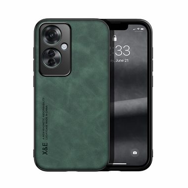 Kožený kryt Magnetic na OPPO Reno11 F 5G - Zelená