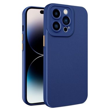 Kožený kryt na iPhone 14 Pro - Royal Blue