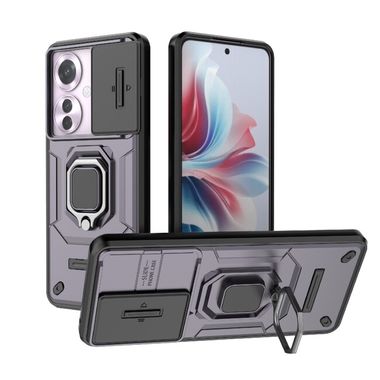 Kryt Magnetic Holder Armor Camshield na OPPO Reno11 F 5G - Fialová