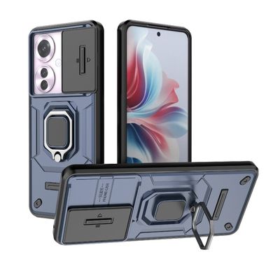 Kryt Magnetic Holder Armor Camshield na OPPO Reno11 F 5G - Modrá