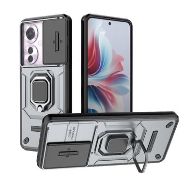 Kryt Magnetic Holder Armor Camshield na OPPO Reno11 F 5G - Šedá