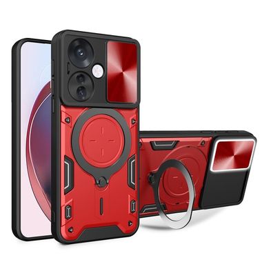 Kryt Magnetic Holder Armor Sliding na OPPO Reno11 F 5G - Červená