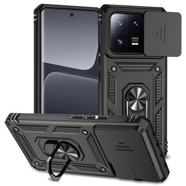 Kryt Magnetic Holder Armor Sliding na Xiaomi 13 Pro - Čierna
