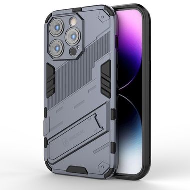 Kryt Punk Armor na iPhone 14 Pro Max - Šedá