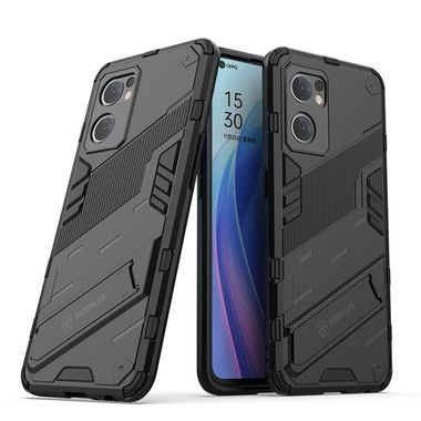 Kryt Punk Armor na Oppo Reno 7 5G - Čierna