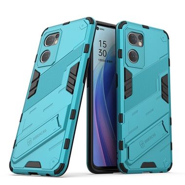 Kryt Punk Armor na Oppo Reno 7 5G - Modrá