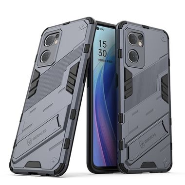 Kryt Punk Armor na Oppo Reno 7 5G - Sivá