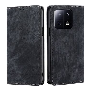 Multifunkčné peňaženkové puzdro Magnetic RFID na Xiaomi 13 Pro - Čierna