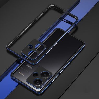 Ochranný kryt metal Aurora na Xiaomi Redmi Note 13 Pro+ - Čierno modrá