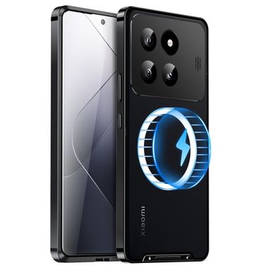 Ochranný kryt metal na Xiaomi 14 Pro - Čierna