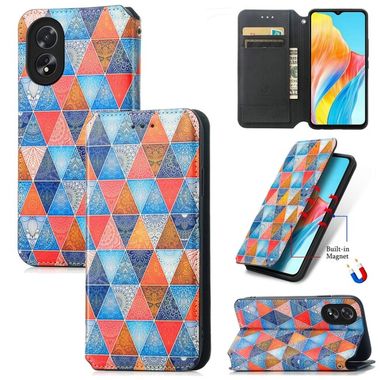 Peňaženkové 3D puzdro CaseNeo na Oppo A38 - Rhombus Mandala