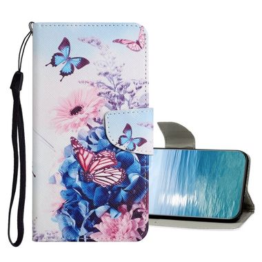 Peňaženkové 3D puzdro Colored na Samsung Galaxy A73 5G - Purple Butterfly