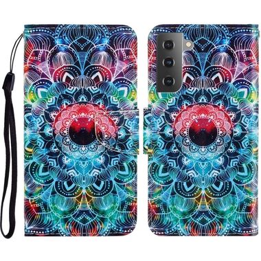Peňaženkové 3D puzdro DRAWING na Samsung Galaxy S23 Plus 5G – Mandala