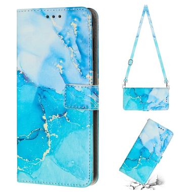 Peňaženkové 3D puzdro MARBLE na Xiaomi Redmi A1 – Modrozelená