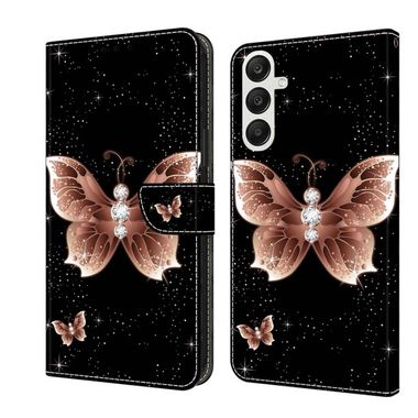 Peňaženkové 3D puzdro na Galaxy A35 5G - Diamantový Motýľ