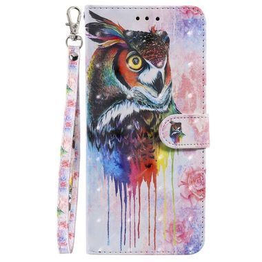 Peňaženkové 3D puzdro na iPhone 12/12 Pro - Oil Painting Owl