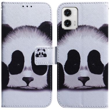 Peňaženkové 3D puzdro na Moto G73 5G - Panda