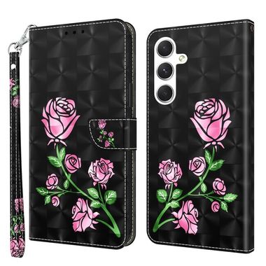 Peňaženkové 3D puzdro na Samsung Galaxy S24 5G - Rose