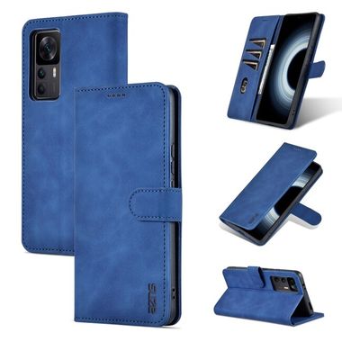 Peňaženkové kožené puzdro AZNS na Xiaomi 12T / 12T Pro – Modrá