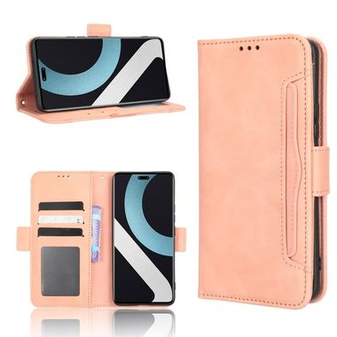 Peňaženkové kožené puzdro CALF na Xiaomi 12 Lite – Ružová