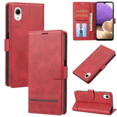 Peňaženkové kožené puzdro CLASSIC na Samsung Galaxy A23 5G - Červená