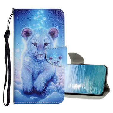Peňaženkové kožené puzdro COLORED na Samsung Galaxy A23 5G - Malý leopard