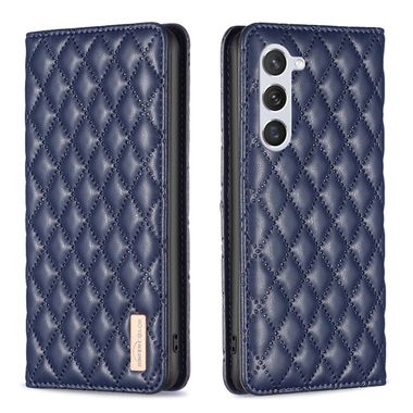 Peňaženkové kožené puzdro Diamond Flip na Samsung Galaxy S24 5G - Modrá