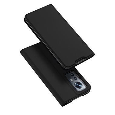 Peňaženkové kožené puzdro DUX DUCIS na Xiaomi 12X – Čierna