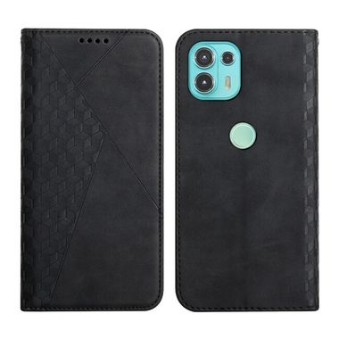 Peňaženkové kožené puzdro Feel na Motorola Edge 20 Lite - Čierna