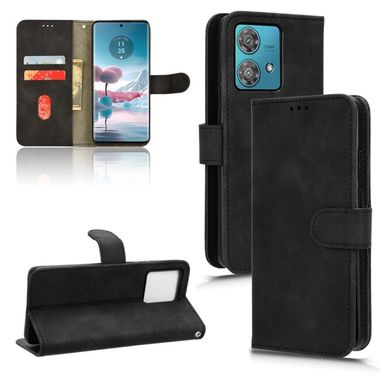Peňaženkové kožené puzdro Flip Magnetic na Motorola Edge 40 Neo - Čierna