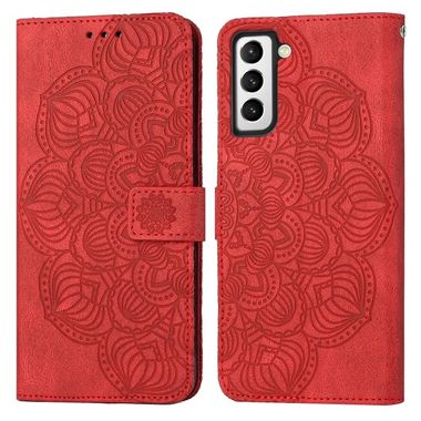 Peňaženkové kožené puzdro FLIP na Samsung Galaxy S23 5G – Červená