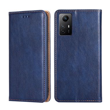 Peňaženkové kožené puzdro Gloss na Xiaomi Redmi Note 12S - Modrá