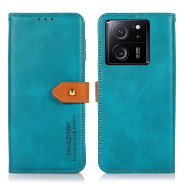 Peňaženkové kožené puzdro KHAZNEH na Xiaomi 13T / 13T Pro - Modrá