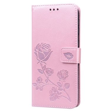 Peňaženkové kožené puzdro na Samsung Galaxy M21-Rose gold