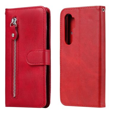 Peňaženkové kožené puzdro na Xiaomi Mi Note 10 Lite - Červená