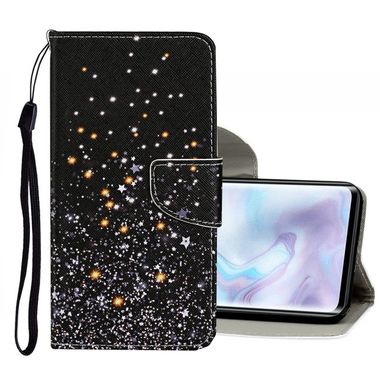 Peňaženkové kožené puzdro na Xiaomi Mi Note 10 - Black Star