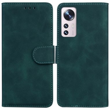 Peňaženkové kožené puzdro PURE COLOR na Xiaomi 12X – Zelená