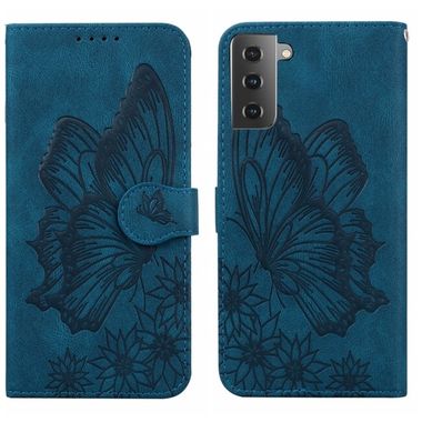 Peňaženkové kožené puzdro RETRO na Samsung Galaxy S23 Plus 5G – Modrá