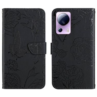 Peňaženkové kožené puzdro SKIN FEEL na Xiaomi 12 Lite – Čierna