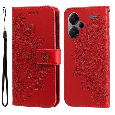 Peňaženkové puzdro 7-petals na Xiaomi Redmi Note 13 Pro+ - Červená