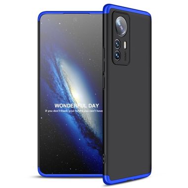 Plastový kryt GKK na Xiaomi 12 Pro - Čierno modrá