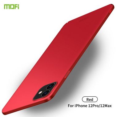 Plastový kryt MOFI na iPhone 12/12 Pro - Červená